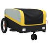 Remolque Para Bicicleta Hierro Negro Y Amarillo 30 Kg Vidaxl