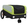 Remolque Para Bicicleta Hierro Negro Y Verde 30 Kg Vidaxl