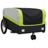 Remolque Para Bicicleta Hierro Negro Y Verde 45 Kg Vidaxl