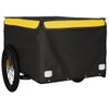 Remolque Para Bicicleta Hierro Negro Y Amarillo 45 Kg Vidaxl