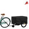 Remolque Para Bicicleta Hierro Negro 30 Kg Vidaxl