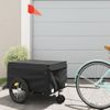 Remolque Para Bicicleta Hierro Negro 45 Kg Vidaxl