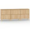 Aparadores 3 Uds Madera Contrachapada Roble Sonoma 60x35x70 Cm Vidaxl