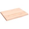 Encimera De Baño Madera Maciza Sin Tratar 40x30x2 Cm Vidaxl