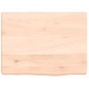 Encimera De Baño Madera Maciza Sin Tratar 40x30x(2-4) Cm Vidaxl