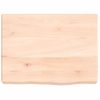 Encimera De Baño Madera Maciza Sin Tratar 40x30x(2-6) Cm Vidaxl