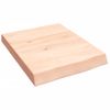 Encimera De Baño Madera Maciza Sin Tratar 40x50x(2-6) Cm Vidaxl