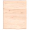 Encimera De Baño Madera Maciza Sin Tratar 40x50x(2-6) Cm Vidaxl