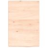 Encimera De Baño Madera Maciza Sin Tratar 40x60x(2-4) Cm Vidaxl