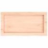 Encimera De Baño Madera Maciza Sin Tratar 60x30x(2-4) Cm Vidaxl