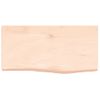 Encimera De Baño Madera Maciza Sin Tratar 60x30x(2-6) Cm Vidaxl