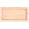 Encimera De Baño Madera Maciza Sin Tratar 60x30x(2-6) Cm Vidaxl