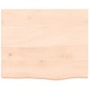 Encimera De Baño Madera Maciza Sin Tratar 60x50x(2-4) Cm Vidaxl