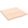 Encimera De Baño Madera Maciza Sin Tratar 60x60x(2-4) Cm Vidaxl