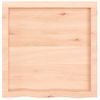 Encimera De Baño Madera Maciza Sin Tratar 60x60x(2-4) Cm Vidaxl