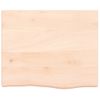 Encimera De Baño Madera Maciza Sin Tratar 60x60x(2-6) Cm Vidaxl