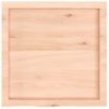 Encimera De Baño Madera Maciza Sin Tratar 60x60x(2-6) Cm Vidaxl