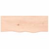 Encimera De Baño Madera Maciza Sin Tratar 80x30x(2-4) Cm Vidaxl