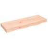 Encimera De Baño Madera Maciza Sin Tratar 80x30x(2-6) Cm Vidaxl