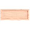 Encimera De Baño Madera Maciza Sin Tratar 80x30x(2-6) Cm Vidaxl