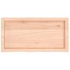 Encimera De Baño Madera Maciza Sin Tratar 80x40x(2-4) Cm Vidaxl