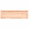 Encimera De Baño Madera Maciza Sin Tratar 100x30x(2-6) Cm Vidaxl