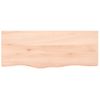 Encimera De Baño Madera Maciza Sin Tratar 100x40x(2-6) Cm Vidaxl