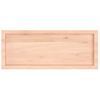 Encimera De Baño Madera Maciza Sin Tratar 100x40x(2-6) Cm Vidaxl