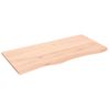 Encimera De Baño Madera Maciza Sin Tratar 100x50x2 Cm Vidaxl