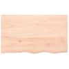 Encimera De Baño Madera Maciza Sin Tratar 100x60x(2-6) Cm Vidaxl