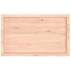 Encimera De Baño Madera Maciza Sin Tratar 100x60x(2-6) Cm Vidaxl