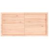 Encimera De Baño Madera Maciza Sin Tratar 120x60x(2-4) Cm Vidaxl