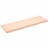 Encimera De Baño Madera Maciza Sin Tratar 160x50x(2-6) Cm Vidaxl