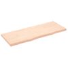 Encimera De Baño Madera Maciza Sin Tratar 160x60x(2-6) Cm Vidaxl