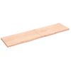 Encimera De Baño Madera Maciza Sin Tratar 200x50x(2-4) Cm Vidaxl