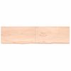 Encimera De Baño Madera Maciza Sin Tratar 200x50x(2-6) Cm Vidaxl