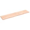 Encimera De Baño Madera Maciza Sin Tratar 220x50x(2-4) Cm Vidaxl