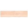 Encimera De Baño Madera Maciza Sin Tratar 220x50x(2-6) Cm Vidaxl