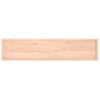 Encimera De Baño Madera Maciza Sin Tratar 220x50x(2-6) Cm Vidaxl