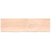 Encimera De Baño Madera Maciza Sin Tratar 220x60x(2-4) Cm Vidaxl