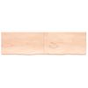 Encimera De Baño Madera Maciza Sin Tratar 220x60x(2-6) Cm Vidaxl