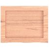 Encimera Baño Madera Maciza Tratada Marrón Claro 40x30x(2-6) Cm Vidaxl