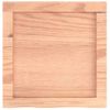 Encimera Baño Madera Maciza Tratada Marrón Claro 40x40x(2-6) Cm Vidaxl