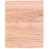 Encimera Baño Madera Maciza Tratada Marrón Claro 40x50x(2-4) Cm Vidaxl