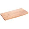 Encimera De Baño Madera Maciza Tratada Marrón Claro 60x30x2 Cm Vidaxl