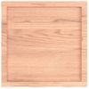 Encimera Baño Madera Maciza Tratada Marrón Claro 60x60x(2-4) Cm Vidaxl