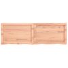 Encimera Baño Madera Maciza Tratada Marrón Claro 120x40x(2-6)cm Vidaxl