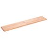 Encimera Baño Madera Maciza Tratada Marrón Claro 160x30x(2-4)cm Vidaxl