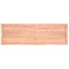 Encimera Baño Madera Maciza Tratada Marrón Claro 160x50x(2-4)cm Vidaxl