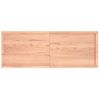 Encimera Baño Madera Maciza Tratada Marrón Claro 160x60x(2-6)cm Vidaxl